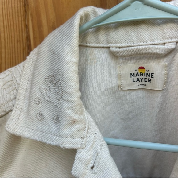 Marine layer white Jean jacket - Picture 3 of 3